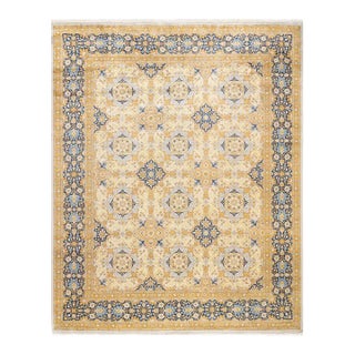 Mogul, One-of-a-Kind Hand-Knotted Area Rug in Ivory, 8' 2" x 10' 2" For Sale