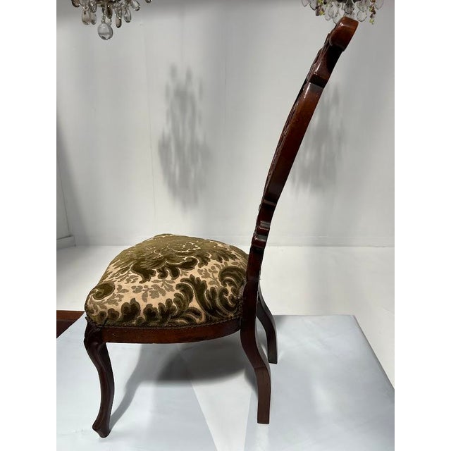 Napoleon III Chaise Lounge in Carved Mahogany, 1800s For Sale - Image 10 of 15