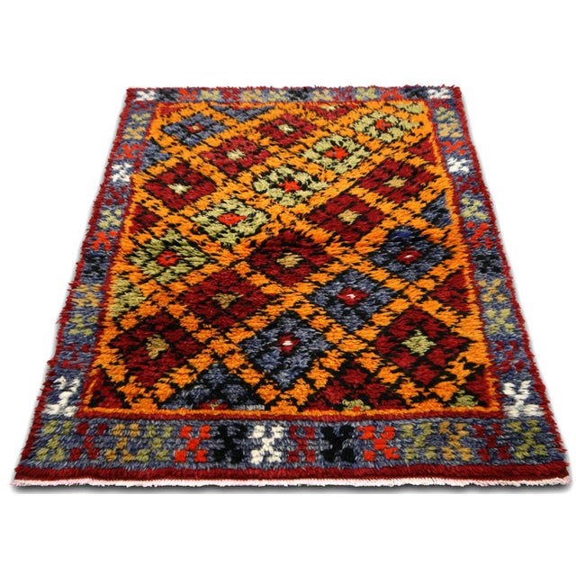 1960s 1960s Turkish Tulu Rug For Sale - Image 5 of 6