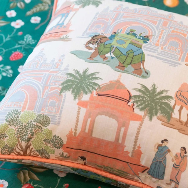 Not Yet Made - Made To Order 22" Bara Bazaar Garden Pillow Cover For Sale - Image 5 of 5
