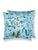 Contemporary The House Of Scalamandré Enchanted Meadow Square Pillow In Sky For Sale - Image 3 of 3