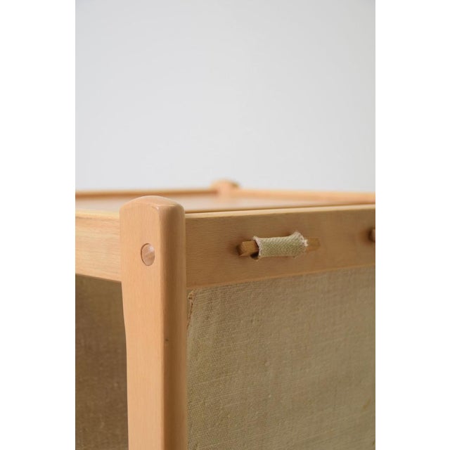 Wood Danish Side Table with Magazine Holder by S.P. Jensen for BRDR Furbo, 1960s For Sale - Image 7 of 10