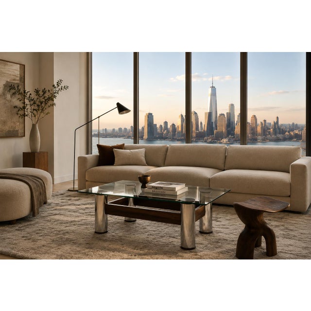 A masterclass in structural restraint and material richness, the “Amelia” coffee table by Sergio Rodrigues exemplifies the...