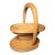 Vintage Solid Oak Collapsible Basket For Sale