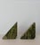 Vintage Sculptural Geometric Connemara Green Marble Bookends - A Pair For Sale In Detroit - Image 6 of 9