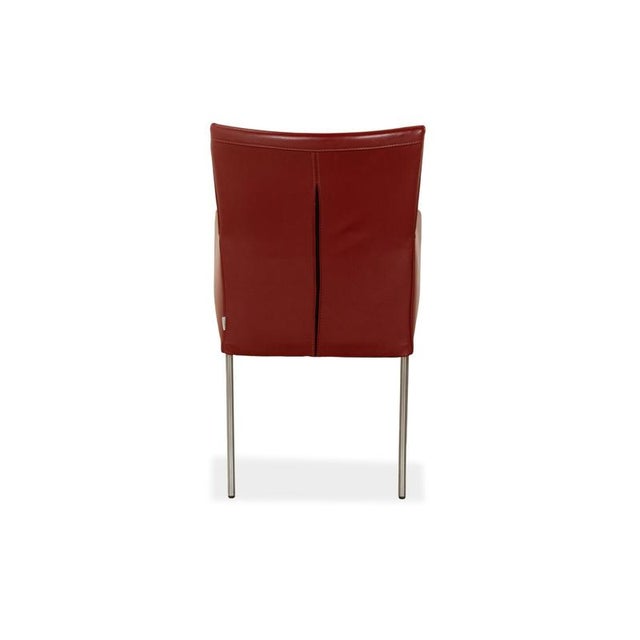 Arc-E Dining Chair in Red Leather from Bert Plantagie For Sale - Image 11 of 13