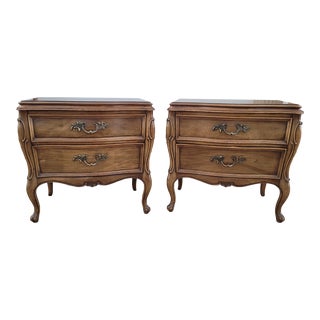 1950s Vintage Pair of French Nightstands For Sale