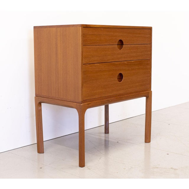Wood Danish Model 386 Chest of Drawers in Teak by Kai Kristiansen by Aksel Kjersgaard, 1960s For Sale - Image 7 of 13