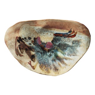 Large Scandinavian Modern Stoneware Dish by Conny Walther, 1960s For Sale