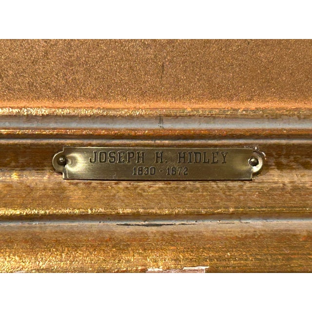 American Joseph Hidley Oil on Canvas Painting For Sale - Image 3 of 4