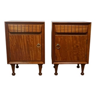 Mid-Century Bedside Cabinets by Heals of London, 1950s For Sale
