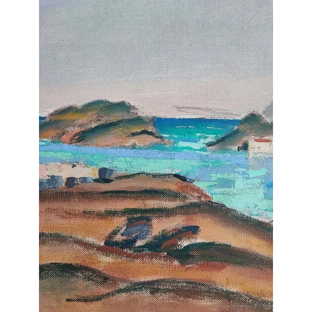 Percival Pernet, Aux Baléares, 1971, Oil on Canvas on Wood, Framed For Sale - Image 4 of 9