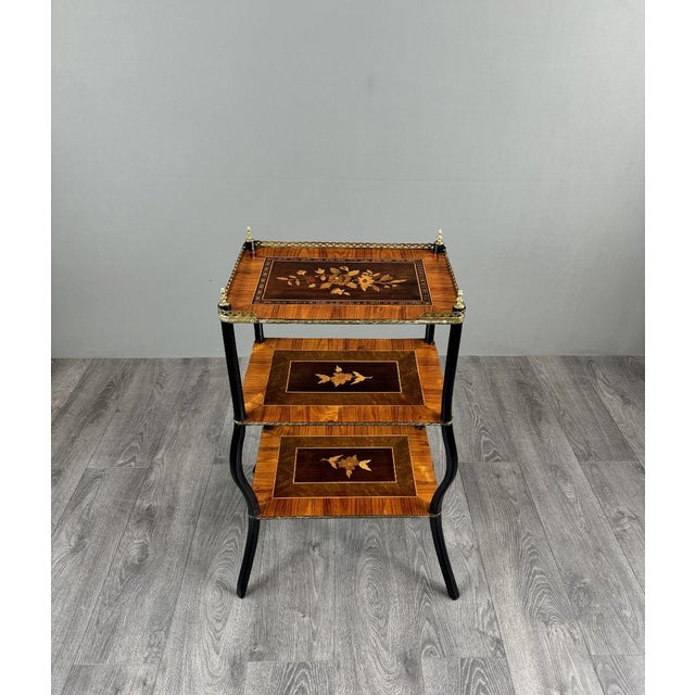 19th Century Napoleon III Marquetry Shelf For Sale - Image 12 of 12
