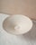 White Large Handcrafted Ceramic Pedestal Bowl by NPage Studio X Lostine in Salt White For Sale - Image 8 of 9