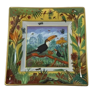 2000’s Haviland Limoges Porcelain “Le Beastiaire” Medium Toucan Tray