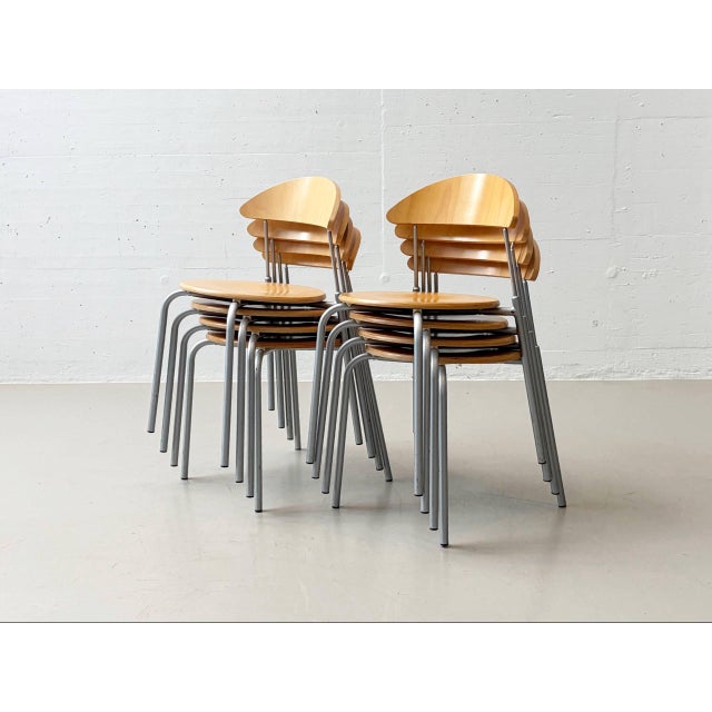 These are stackable chairs from the german manufacturer bemefa, a long-established company based in bünde (north rhine-...
