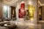 Gold Stratos Quadro Red & Yellow Maxi Sculptural Wall Mirror by GTG Design Couture For Sale - Image 8 of 9