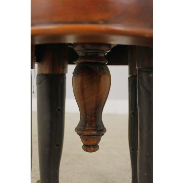 Theodore Alexander Leather Seat Swivel Stool Chairish