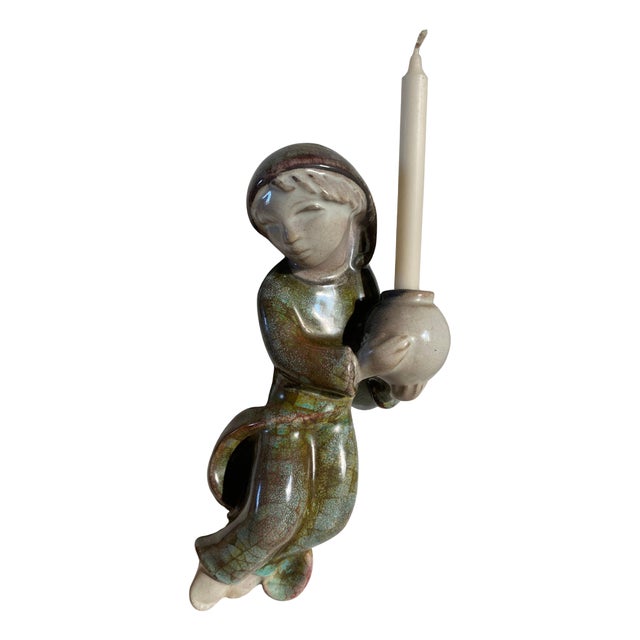 Stoneware Boy Sconce by Marianne Starck for Michael Andersen & Son, 1960s For Sale