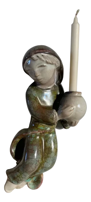 Stoneware Boy Sconce by Marianne Starck for Michael Andersen & Son, 1960s