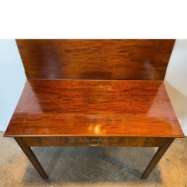 18th Century English George III Mahogany Fold-Over Tea Table For Sale - Image 4 of 11