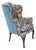 George II Mahogany Wing Chair For Sale