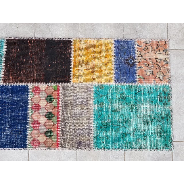 1960s Multicolour Handmade Wool Runner For Sale - Image 6 of 10