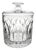 Atlantis Chartres Lead Crystal Covered Vanity Jar With Original Lid, 6.5" For Sale