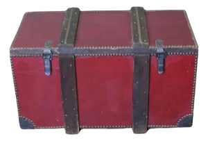 Leather Travel Trunk, 1900s