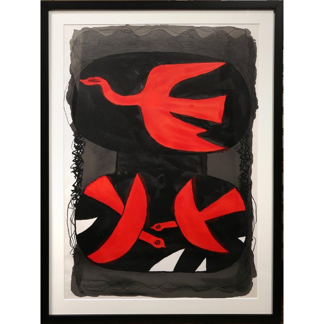 Three Birds, Georges Braque Lithograph For Sale