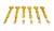 Florentine Mid Century Florentine Gold Gilt Canapé / Hors d'Oeuvres Forks – Set of 6 in Original Box – Hollywood Regency / Italian Provincial For Sale - Image 4 of 11