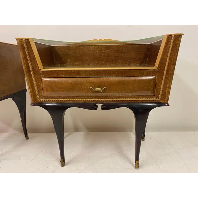 Italian Bedside Tables, 1960s, Set of 2 For Sale - Image 10 of 17