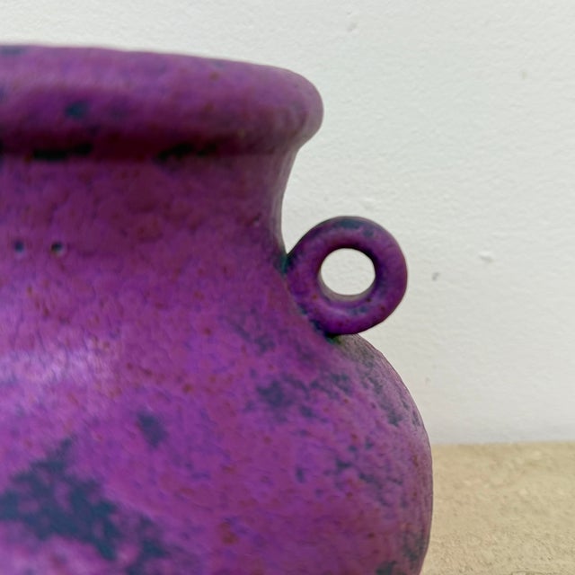 Purple Ceramic Vase from Zenith Gouda, Holland, 1970s For Sale - Image 13 of 18