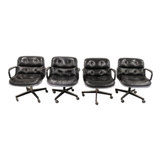 Modern Pollock Executive Chairs - Set of 4 For Sale