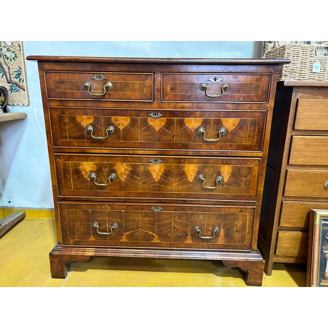 19th Century Georgian Chest of Drawers in End-Grain Wood Marquetry For Sale - Image 4 of 16
