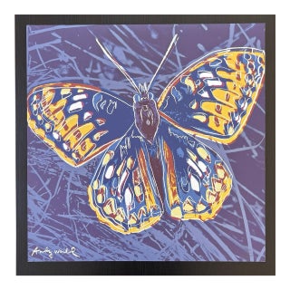 1986 Carnegie Museum of Art After Andy Warhol "Butterfly" Lithograph For Sale