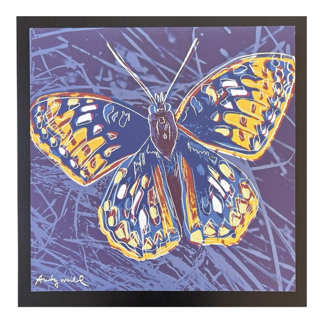 1986 Carnegie Museum of Art After Andy Warhol "Butterfly" Lithograph For Sale