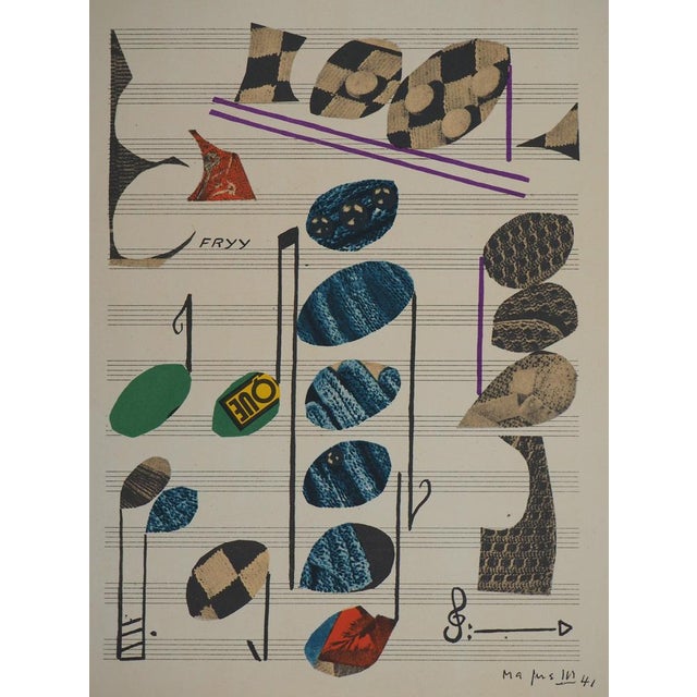 Alberto Magnelli (1888-1971) Musical Composition Color Lithograph Signed in the plate On heavy paper, 24 x 31 cm (approx....