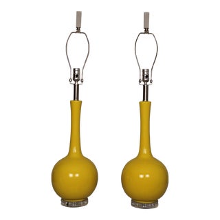 Mid 20th Century Aldo Londi Style Table Lamps - a Pair For Sale