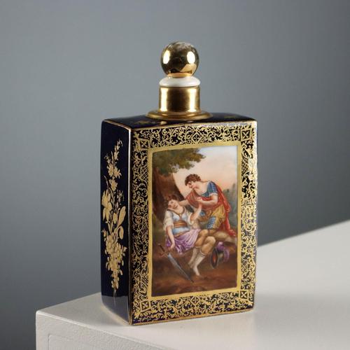 Porcelain Bottle with Paintings of Mythological Scenes For Sale - Image 13 of 13