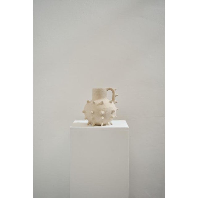 Contemporary The Beige Sandstone Vase by Lou Thomas For Sale - Image 3 of 6