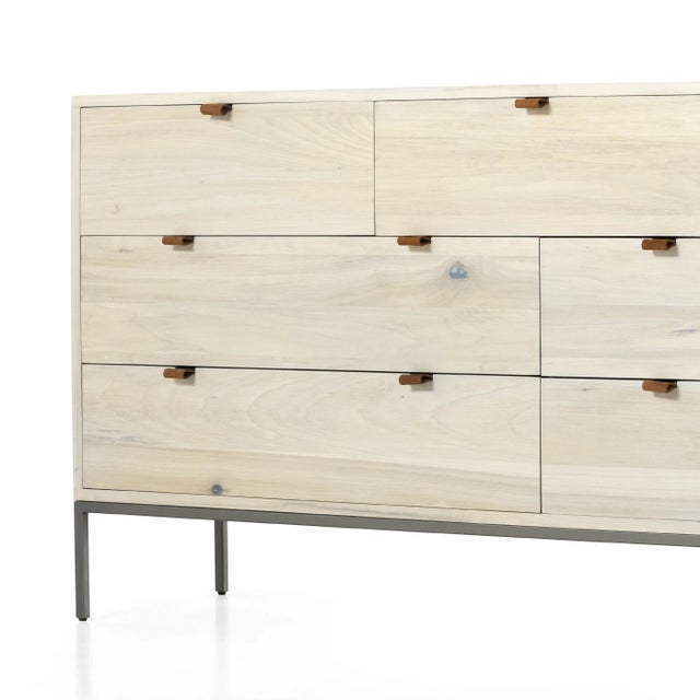 Four Hands Trey 7 Drawer Dresser, Dove Poplar For Sale - Image 12 of 12