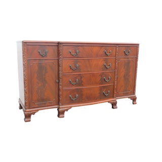 Early 20th Century Mahogany Server Sideboard Credenza For Sale