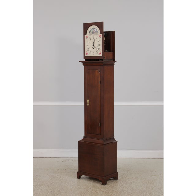 Stickley Colonial Williamsburg Mahogany Grandfather Clock For Sale - Image 12 of 18