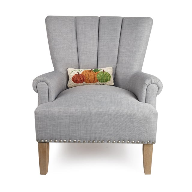 100% wool hooked throw pillow / accent pillow. Cotton/Velvet Blend backing. Includes 100% polyester insert with zipper...