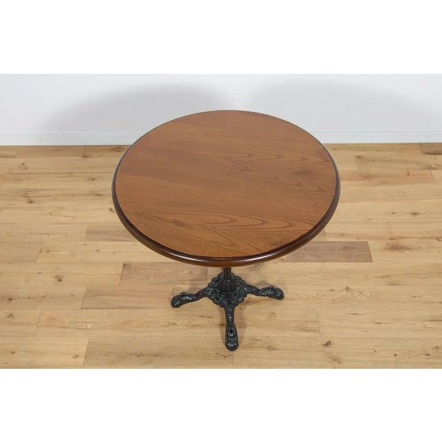 1920s Art Nouveu Cast Iron and Wood Coffee Table, 1920s For Sale - Image 5 of 10