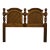 Dixie Furniture Solid Pecan Spanish Mediterranean Style Queen Size Lattice Panel Headboard 500-116 For Sale