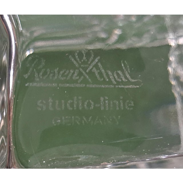 Vintage Rosenthal Studio-Line Crystal Crinkle Paper Bag Vase, Germany For Sale In West Palm - Image 6 of 11