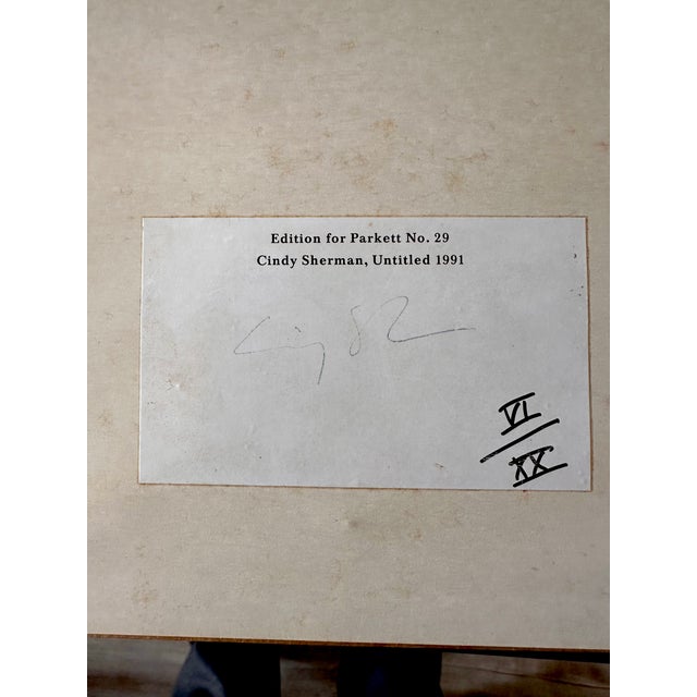 1990s 1990s Cindy Sherman Signed Untitled (For Parkett No. 29) For Sale - Image 5 of 5