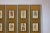 Brown Four-Panel Screen with Painted Theatrical Costume Figures on Raised Panels For Sale - Image 8 of 12